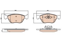 Bremsbelagsatz, Scheibenbremse