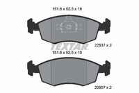 Bremsbelagsatz, Scheibenbremse
