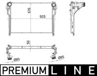 Thumbnail - Intercooler, inlaatluchtkoeler - CI537000P - MAHLE