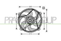 Ventilator, radiator PRASCO, Cod: CI715F004