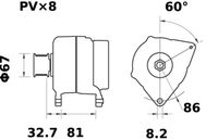 Thumbnail - Dynamo / alternator - MG404 - MAHLE