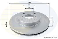 Disc frana COMLINE, Cod: ADC0151V