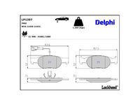 комплект спирачно феродо, дискови спирачки