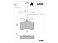 комплект спирачно феродо, дискови спирачки