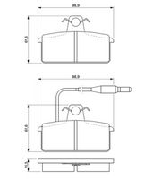 комплект спирачно феродо, дискови спирачки