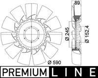 Thumbnail - Koelventilatorwiel - CFW46000P - MAHLE