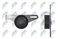 Rola intinzator,curea transmisie NTY, Cod: RNK-RE-022