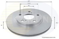 Disc frana COMLINE, Cod: ADC2513V