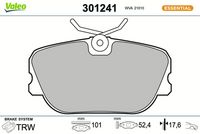 Bremsbelagsatz, Scheibenbremse