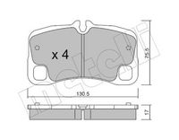 Bremsbelagsatz, Scheibenbremse