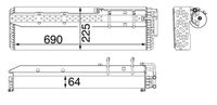 Thumbnail - Condensor, airconditioning - AC54000P - MAHLE