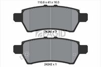 Bremsbelagsatz, Scheibenbremse