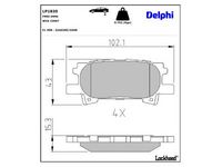 комплект спирачно феродо, дискови спирачки