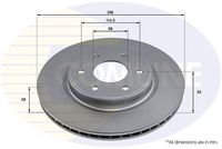 Disc frana COMLINE, Cod: ADC2926V
