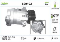 Compresor clima aer conditionat VALEO, Cod: 699102