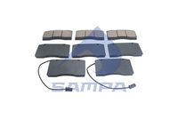 Set placute frana,frana disc SAMPA, Cod: 093.780