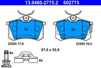 комплект спирачно феродо, дискови спирачки