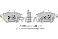 Комплект спирачно феродо, дискови спирачки BP2521 BREMSI