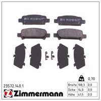 комплект спирачно феродо, дискови спирачки