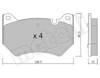 Bremsbelagsatz, Scheibenbremse