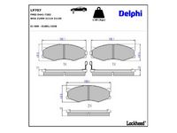 комплект спирачно феродо, дискови спирачки