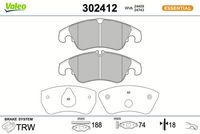 Bremsbelagsatz, Scheibenbremse