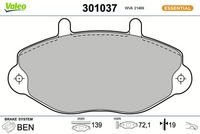 Bremsbelagsatz, Scheibenbremse