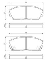 комплект спирачно феродо, дискови спирачки