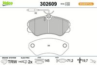 Bremsbelagsatz, Scheibenbremse