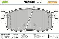 Bremsbelagsatz, Scheibenbremse