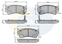 Комплект спирачно феродо, дискови спирачки CBP3449 COMLINE