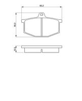 комплект спирачно феродо, дискови спирачки