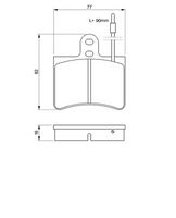 комплект спирачно феродо, дискови спирачки