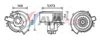 Ventilator, habitaclu AVA Clever Choice, Cod: OL8639
