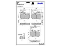комплект спирачно феродо, дискови спирачки