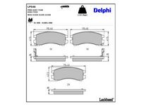комплект спирачно феродо, дискови спирачки