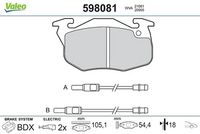 комплект спирачно феродо, дискови спирачки