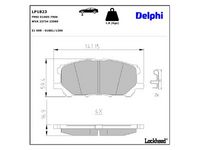 комплект спирачно феродо, дискови спирачки