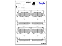 комплект спирачно феродо, дискови спирачки