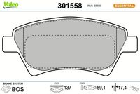 Bremsbelagsatz, Scheibenbremse