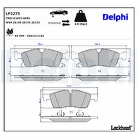 Bremsbelagsatz, Scheibenbremse