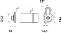 Thumbnail - Startmotor / starter - MS884 - MAHLE