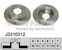 Disc frana NIPPARTS, Cod: J3310312