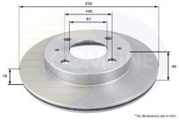 Disc frana COMLINE, Cod: ADC0241V