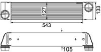 Thumbnail - Intercooler, inlaatluchtkoeler - CI193000P - MAHLE