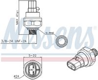 NISSENS Drukschakelaar, airconditioning 5