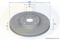 Disc frana COMLINE, Cod: ADC4039V