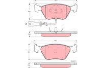 комплект спирачно феродо, дискови спирачки