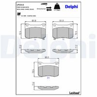 комплект спирачно феродо, дискови спирачки