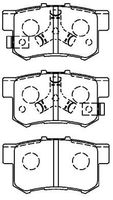 Комплект спирачно феродо, дискови спирачки C2N061 AISIN
